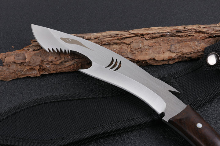 Big Shark 440 blade material straight tactical army knife machete UD405071